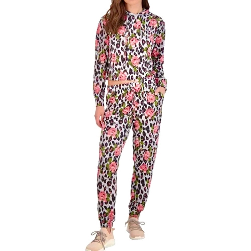 🌟 NWT Catherine Malandrino Rose Cheetah Print Set - Picture 2 of 6